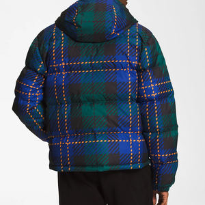 Veste matelassée pour homme, style streetwear personnalisé, chaude, imperméable, design matelassé, col montant, bleu, vêtements d'hiver, doudoune - Product Image 2