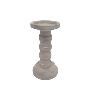 Acacia Wooden <b>Candle</b> Pillar Holder Brown Finished For Home And Christmas Tabletop Lighting Decoration Handmade <b>Bulk</b> - Product Image 5