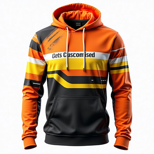 Sudadera con Capucha de Forro Polar Extra Grande para Hombre, Personalizable, Duradera, Sublimada, Mezcla de Algodón, Ecológica, Informal - Product Image 4