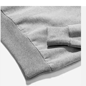 Sudaderas extragrandes de moda para hombre 2025 ropa de calle sólida con logotipo frontal para verano - Product Image 3