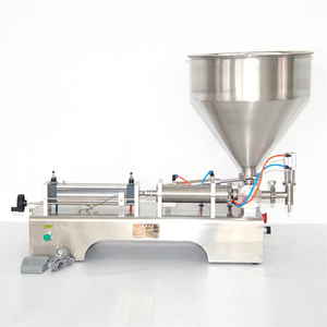 Máquina de llenado neumática semiautomática de 1 boquilla para botellas, frascos, viales, plástico, vidrio, 850x340x340mm, 25kg, 1 año de garantía - Product Image 1