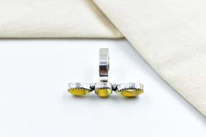 แหวนเงินแท้ดอกรักเร่สีเทอร์ควอยซ์ทำด้วยมือปรับได้มีเอกลักษณ์เป็นของขวัญเครื่องประดับแนวโบฮีเมียนสำหรับผู้หญิง - Product Image 3