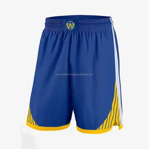 Custom Mesh Basketball Shorts For Men Premium Quality Elastic Waist Blue and White Basketball Shorts for Women Wholesale
