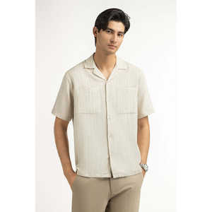 <b>Men's</b> Casual <b>Shirts</b> 100% Cotton Double Breasted Closure Poplin and Satin Fabric Breathable Regular Fit ODM Supply - Product Image 4