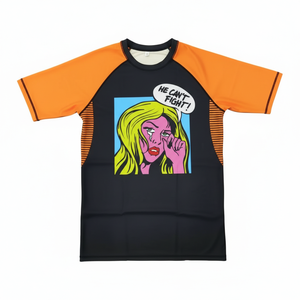 Rashguard professionnel MMA Karaté à manches courtes, haut d'entraînement compressif, extensible et ajusté, en Spandex et Polyester 200 GSM, durable - Product Image 1