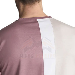 Meilleure vente T-shirts décontractés pour hommes de haute qualité léger respirant séchage rapide couleur unie à manches courtes col rond coton/bambou - Product Image 6