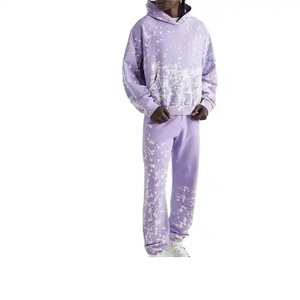 Chándal Lavado al Ácido de Alta Calidad 100% Directo de Fábrica para Hombre, Ropa Urbana, Logotipo Personalizado - Product Image 1