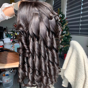 Cabello Remy con Textura Voluminosa, Cabello Humano Vietnamita de Una Sola Tira, Sin Procesamiento Químico, para Teñir en Todos los Colores, Precio al por Mayor - Product Image 1