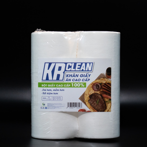 Krclean Premium 250 hojas 20x10cm sin pelusa servilletas de papel de 2 capas rollo de papel altamente absorbente PARA CENA fiesta restaurante uso - Product Image 6