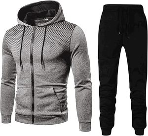 Best Selling Winter Printed Casual Long Sleeve Midweight Unisex Fleece Tracksuit Polyester Cotton Made OEM Service Windproof - Product Image 3