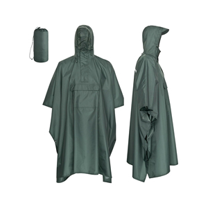 ฝนสำหรับผู้ชาย & ผู้หญิงกันน้ำระบายอากาศได้เดินทางเดินป่าพร้อมฮู้ดที่เก็บได้น้ำหนักเบาแห้งเร็วเป็นมิตรกับสิ่งแวดล้อม - Product Image 2