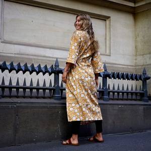 Cotton Kimono Bathrobe <b>Cardigan</b> Nightwear Dressing Gown Beach Coverup Bikini Wrap <b>Summer</b> Robe for Women - Product Image 1