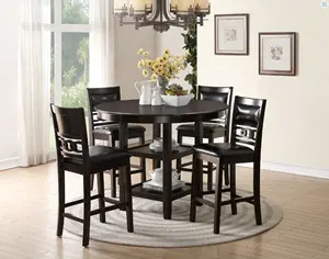 Hot Selling Best Quality Cheap Price Made in Vietnam Modern Dining Set 5 pieces Round Table and Chairs