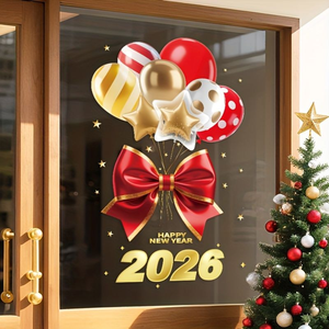 New Year and Christmas Decoration Scene Layout Creative Window <b>Stickers</b> Holiday Shopping Mall Electrostatic PVC Glass <b>Stickers</b> - Product Image 4