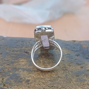 100% Natural <b>Rose</b> <b>Quartz</b> Gemstone 925 Sterling Silver <b>Ring</b> Lucky Stone <b>Ring</b> Elegant Jewelry Fashion <b>Ring</b> Wholesale Price - Product Image 4