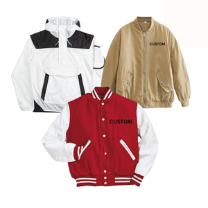 Veste en jersey de baseball universitaire en laine de haute qualité pour hommes, col montant, capuche, logo OEM personnalisable, hiver, nouvelle broderie tendance - Product Image 2