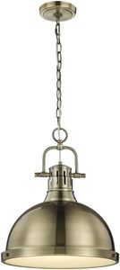 Suspension industrielle vintage à longueur réglable Lampe marine nautique brossée en laiton pour hôtels et navires - Product Image 2