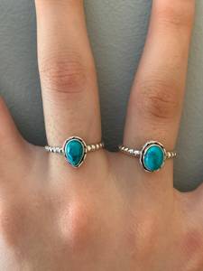 Fashionable Fine 925 Sterling Silver Jewelry <b>Ring</b> for Women Eye-Catching Retro Style Natural <b>Turquoise</b> Gemstone Wedding Gifts - Product Image 2