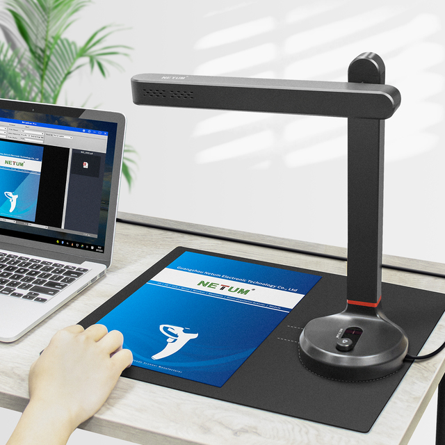 Netum Professional Portable Business Use 20MP HD Camera 186 Languages OCR Scanner Multi-Format Document A4 USB Stock 1-Year