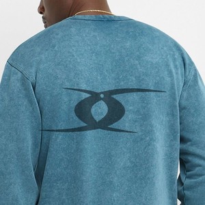 Sudadera con capucha lavada con ácido para hombre, chándales de talla grande de invierno, 100% algodón - Product Image 5