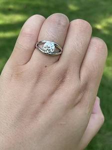 Anillo solitario de diamante cultivado en laboratorio de corte brillante redondo 2.01CT VS1, boda de oro blanco de 14 quilates para aniversario o fiesta, regalo de lujo - Product Image 6