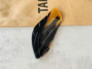 Peigne en corne de buffle HF Industries à prix économique, manche en acier et nylon, artisanat de haute qualité, imitation antique pour salon et maison - Product Image 6