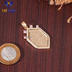 Colgante de oro amarillo con diamantes de corte redondo TDW 1.016 de Labstone / Discover Brilliance/Color DE LA EF-VS - Product Image 4