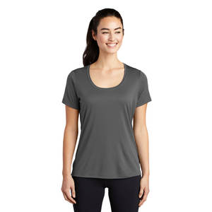 <b>Sports</b> <b>Women</b> Scoop New <b>T</b> <b>Shirt</b> Grey Breathable Quick Dry <b>T</b> <b>Shirt</b> - Product Image 1