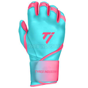 Guantes de bateo de béisbol estilo Bruce Bolt, diseño inspirado en lo profesional, sensación de cuero suave para control del bate y comodidad. - Product Image 6