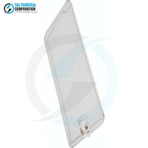 Solo Tapa para Cesta de Esterilización Médica Manual de Acero Inoxidable con Base Plana para una Esterilización y Almacenamiento Seguros de Instrumentos - Product Image 4