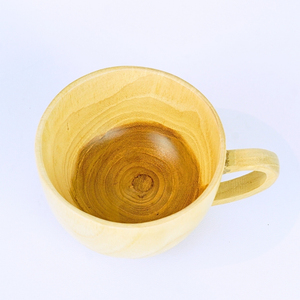 Tasse en bois de teck naturel fabriquée à la main tasse durable et durable pour café thé eau Portable pour bureau à domicile utilisation extérieure - Product Image 3