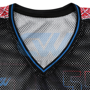 Maillots de lacrosse personnalisés OEM/ODM réversibles en maille sublimée 100 % polyester – Uniformes de lacrosse personnalisés pour votre équipe - Product Image 4