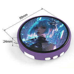 Badge électronique intelligent Bluetooth 6.0 avec contrôle via l'application Tuya, idéal pour les fans d'anime, affichage d'images <span class=keywords><strong>GIF</strong></span> vidéo - Product Image 2