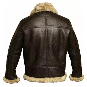 Personalizar Color Abrigos de cuero de invierno de alta calidad Totalmente chaqueta de cuero de los hombres Varsity Puffer Jacket - Product Image 6