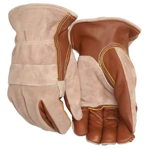 Guantes DE TRABAJO ignífugos de PVC personalizados de alta calidad unisex, guantes de trabajo de cuero de uso diario de estilo liso - Product Image 1