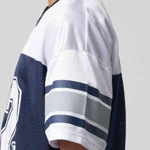 Nueva Camiseta de Fútbol de Moda Urbana Extra Grande Personalizada de la Mejor Calidad 100% Algodón para Hombre con Jersey de Fútbol Transpirable de Manga Corta - Product Image 5