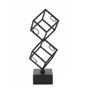 Porte-bouteilles en métal forgé vintage artisanal, finition noire, organisateur de table, salle à manger, porte-boissons - Product Image 1