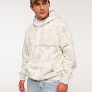 OEM Cozy Hoodie con bolsillo de manga larga de doble capa de invierno Sherpa cálido con capucha usable bordado Technics impresión digital - Product Image 3