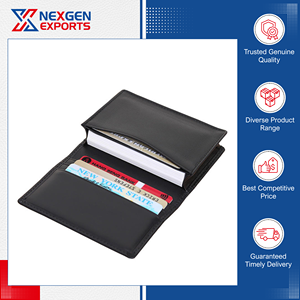 Tarjetero de Cuero Genuino de Lujo, Fabricación con Experiencia, Calidad Auténtica, Cierre de Clip, Empaque Personalizado - Product Image 3