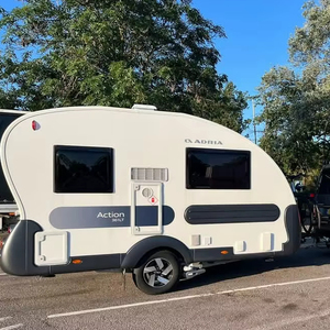 Venta al por mayor Remolque de aluminio en forma de lágrima Entrega rápida Mini caravana todoterreno Precio barato Autocaravanas disponibles en stock - Product Image 1