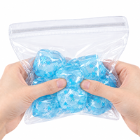 Sac auto-scellant en PVC personnalisé pour l'emballage de jouets sensoriels Squishy Nice Cube, pochette de rangement transparente réutilisable, fournisseur d'usine en gros