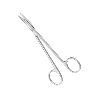 Tijeras curvas Metzebaum de primera calidad, fuente de alimentación Manual certificada CE de acero inoxidable hecha a mano para uso hospitalario - Product Image 1