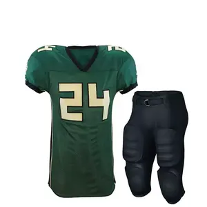 Maillot de football américain pour hommes, respirant, personnalisé, de haute qualité, vente en gros, manches courtes, 100% polyester, pour les équipes - Product Image 6