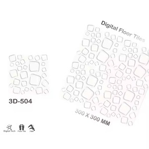 Vistaar Brand 3D Red Ceramic Floor Tiles 12x12 Digital Printed Firebrick for Outdoor Commercial Building Construction Latest - Product Image 1