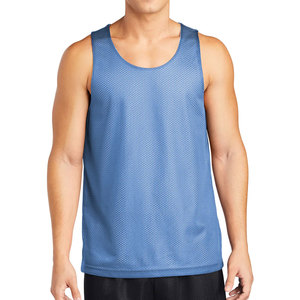 เสื้อกล้ามชายสีกรมท่าระบายอากาศในยิม - Product Image 4