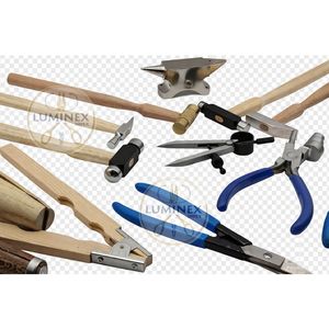 Ensemble de 50 outils de fabrication de bijoux en acier inoxydable de haute qualité, marteaux, enclumes, pinces, cisailles, diviseurs, pinces de serrage, polisseurs, bricolage de bijoux - Product Image 5