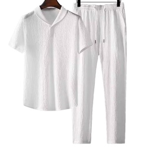 Logo personnalisé Premium 100% Coton Survêtements d'Hiver pour Hommes Respirant Séchage Rapide Marque Privée Jogger Ensembles Motif Solide Plus La Taille - Product Image 2