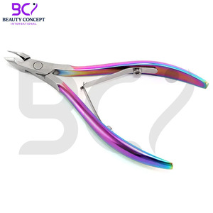 Coupe-cuticules en acier inoxydable, coupe-ongles à large ouverture, lame courbée - Outils de manucure professionnels durables pour les doigts/des orteils - Product Image 3