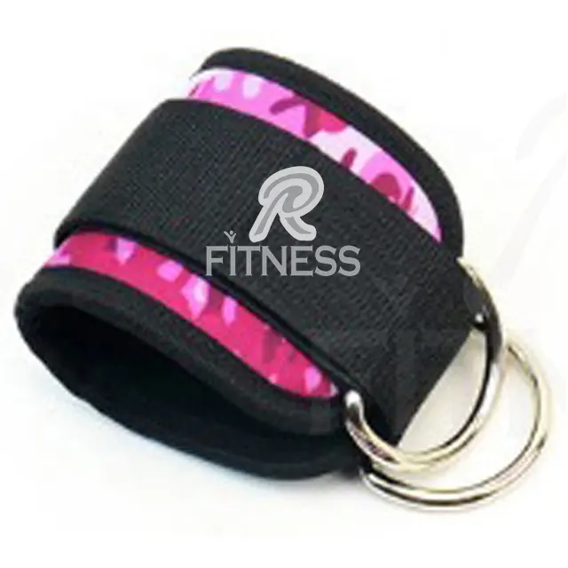 Comfortable Soft GYM Fitness Ankle straps Neoprene Ankle Straps D ring for cable machine