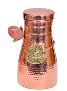 Handmade <b>Copper</b> Flower Pot Unique Minimalist Hammered Design Tabletop <b>Vase</b> Home Decorative Accessories - Product Image 6